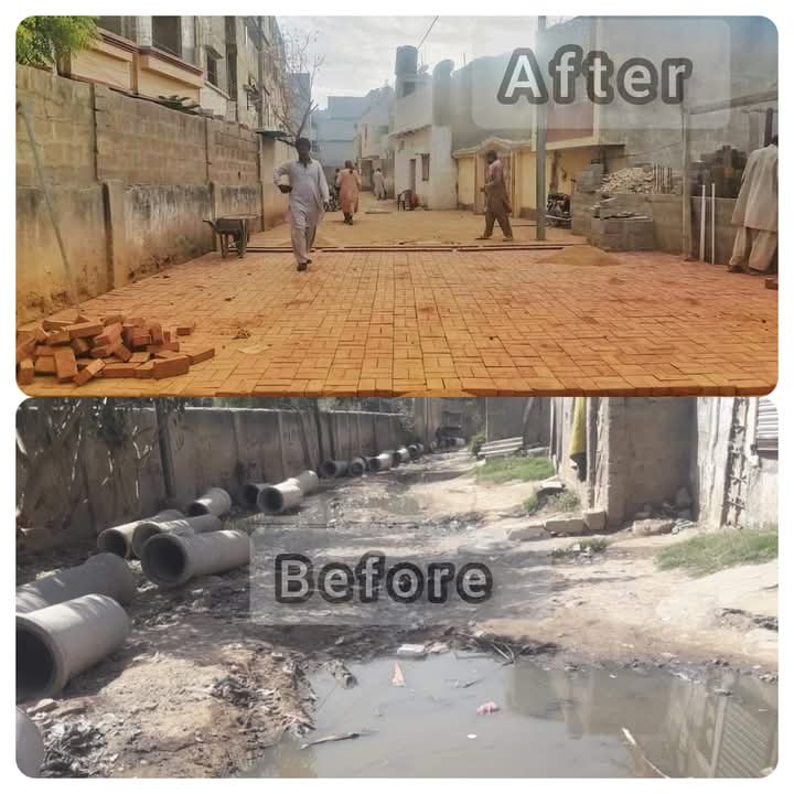 Before & after picture of SahibDad Ghot