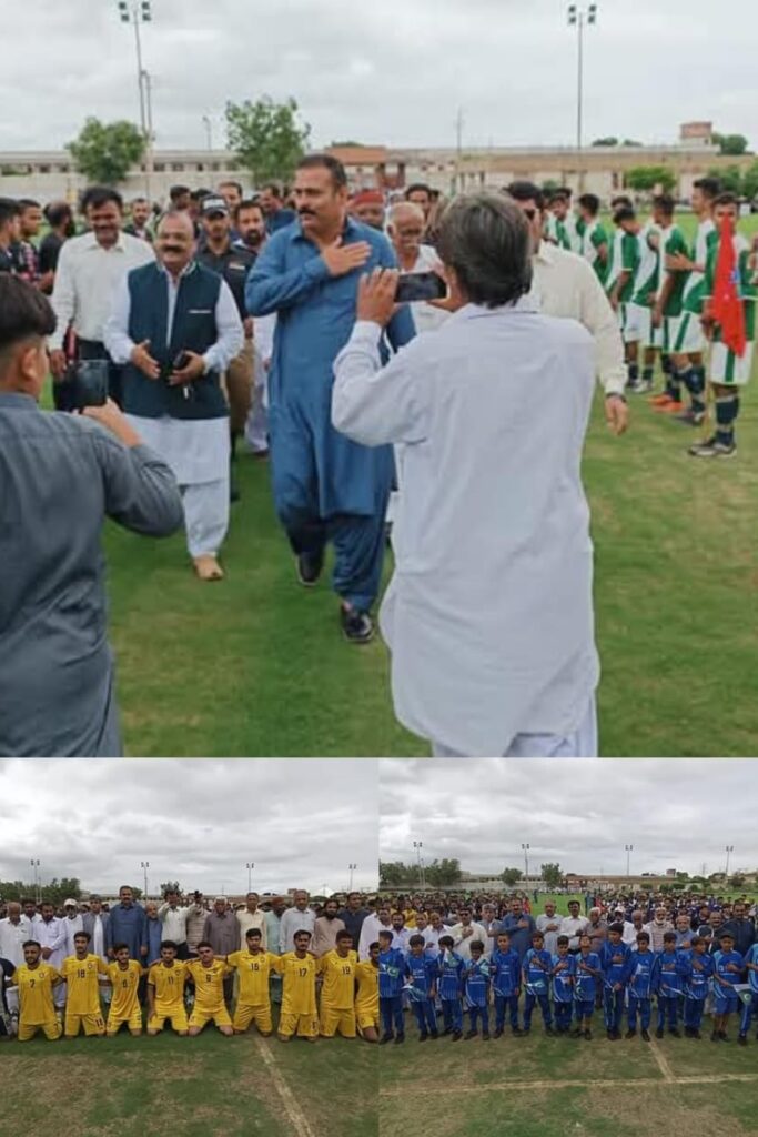 Football tournament in Sharafi Goth