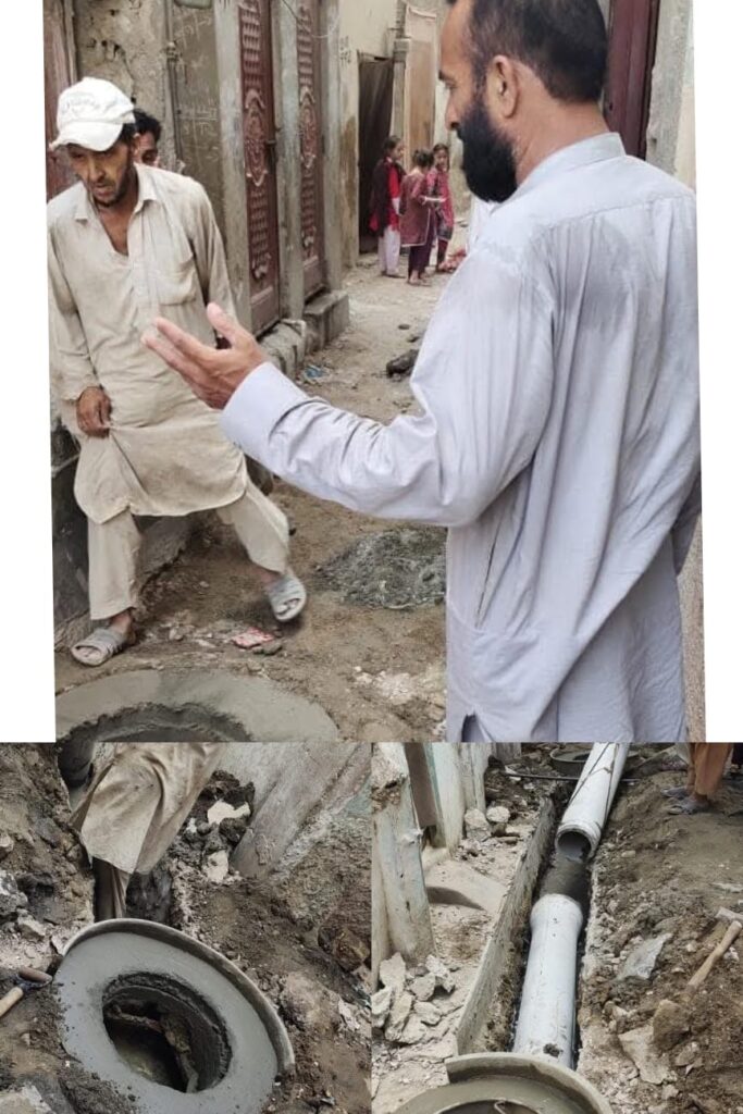 Repair & maintenance of sewearge pipeline in moainabad