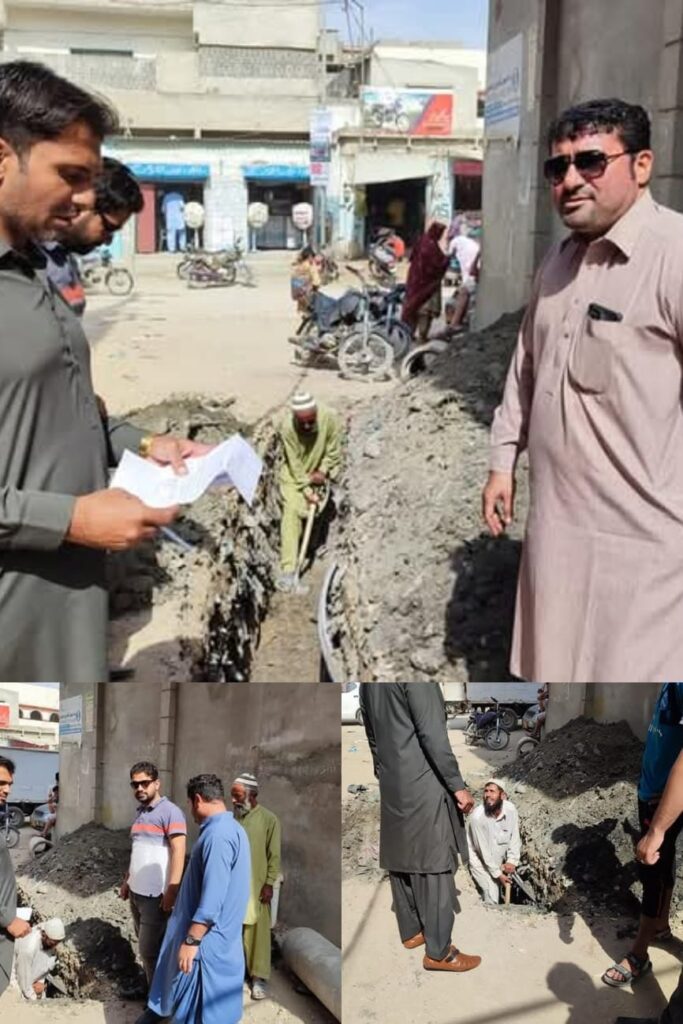 Replacement of sewearge pipeline in Ghazi Dawood Burohi malir